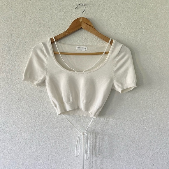 Lovers + Friends REVOLVE Baylor Scoop Neck Top in White - Picture 3 of 6